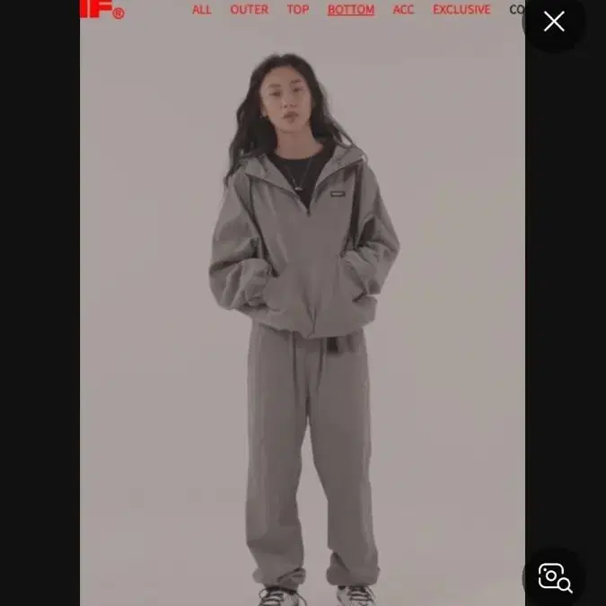 미스치프 19f/w 아노락 세트 (차콜)