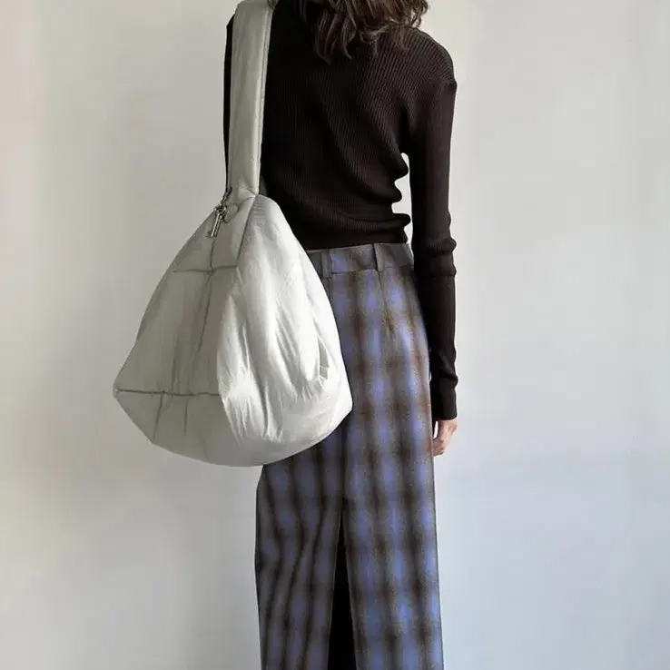 로우클래식 check maxi skirt - blue check