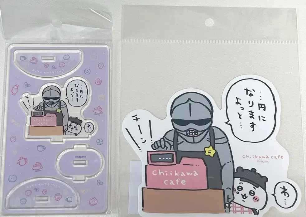 Chiikawa Cafe Reprint acrylic sticker Bulk only
