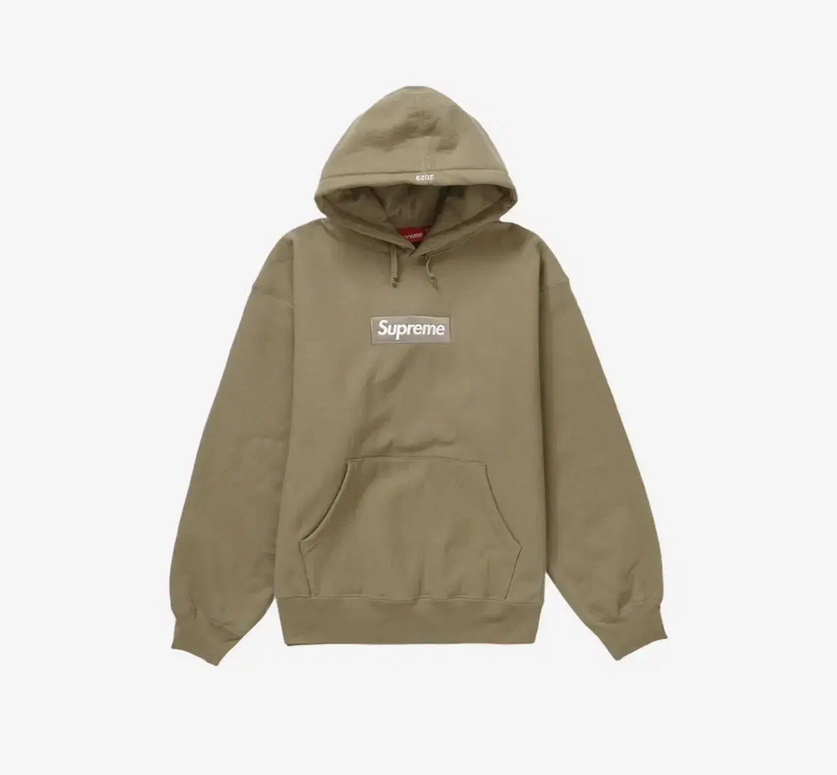 [XL] 23FW Supreme Box Logo Hoodie Dark Sand New