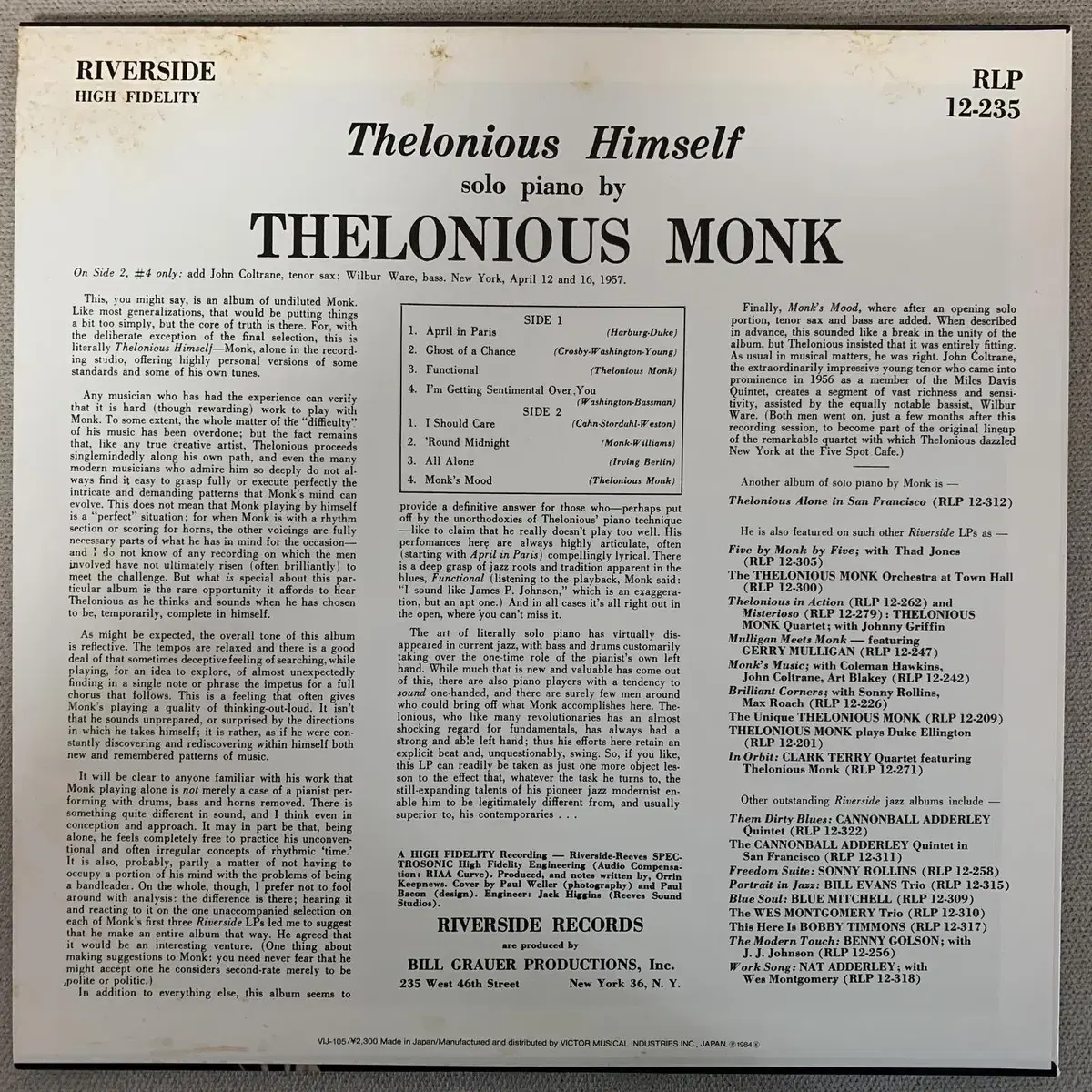 [JAZZ] Thelonious Monk - Thelonious ....