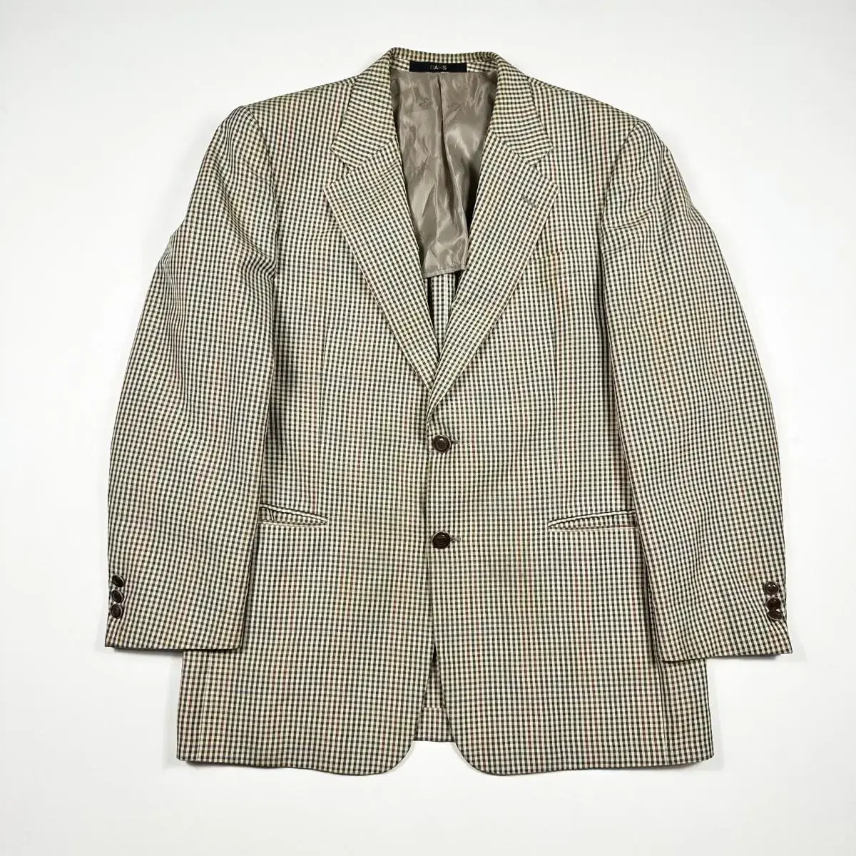 (L) DAKS Daks Plaid Classic Blazer Jacket