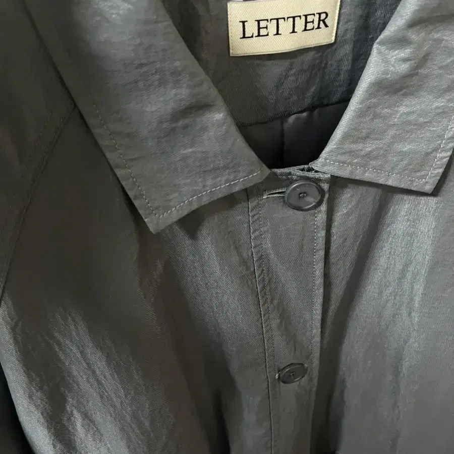 letter day coat jumper (vintage blue)