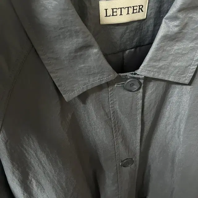 letter day coat jumper (vintage blue)