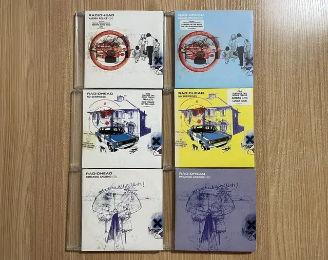 라디오헤드 OK Computer UK싱글 6CD 모음