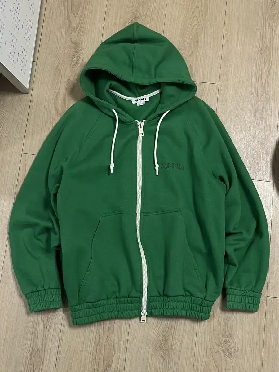 Sunny Hoodie Zip-Up (First Edition Shibori) Green Color