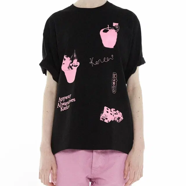 칸코 KANCO ADORABLE TEE black 2 unisex 티셔츠