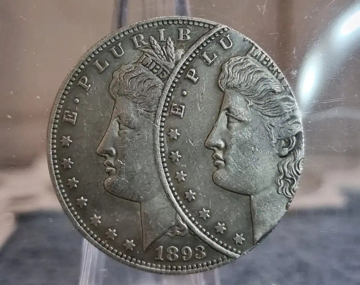 S0522 SILVER MORGAN 1893년 S조폐청 2번찍은 에러은화