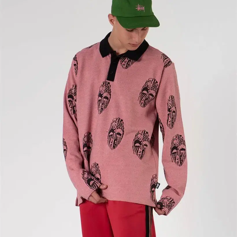 (새상품) 스투시 마스크 롱슬리브 폴로 stussy S