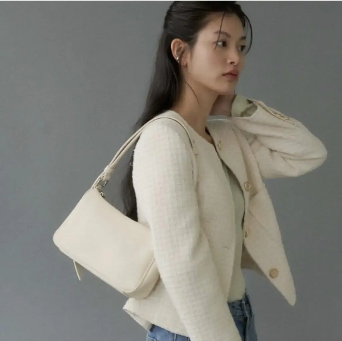 마지막가격내림) 르아보네 Liv Bag 리브 백 클라우드 화이트