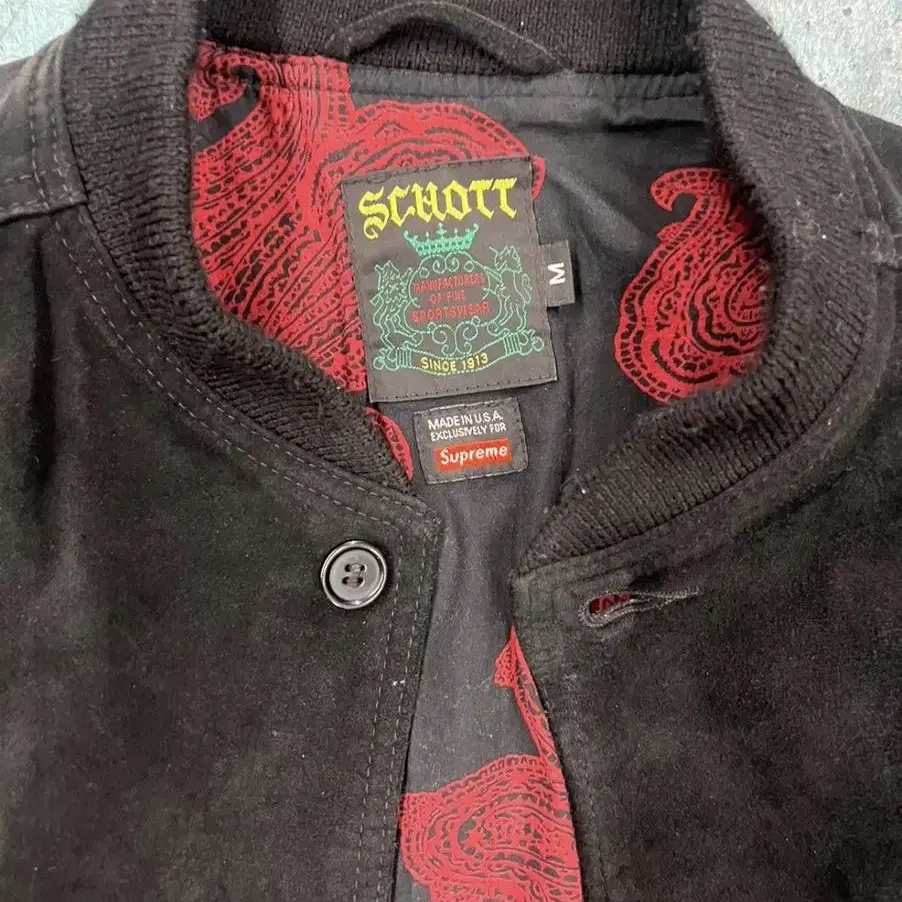 슈프림 스캇 스웨이드 Supreme x scott suede jacket