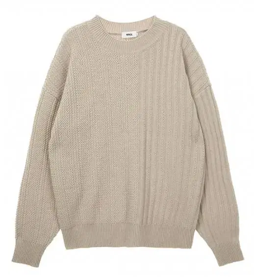 MMGL 2-Pattern Wool Knit (Beige)