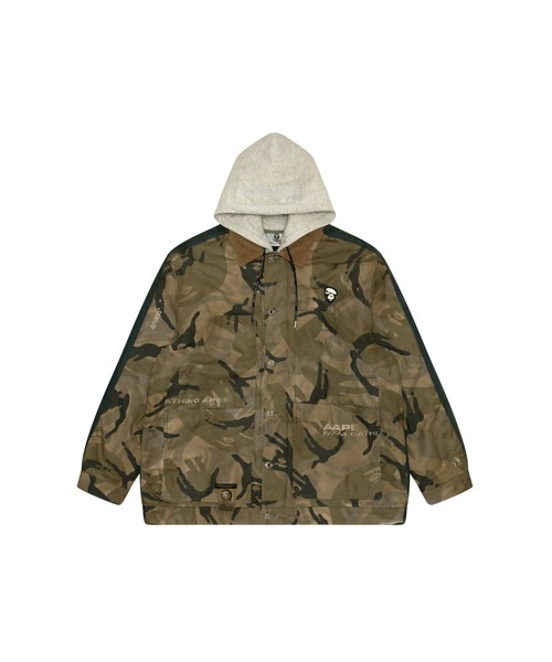 [Overseas] Vape Ape Vintage Camo Denim Hooded Jacket 23FW