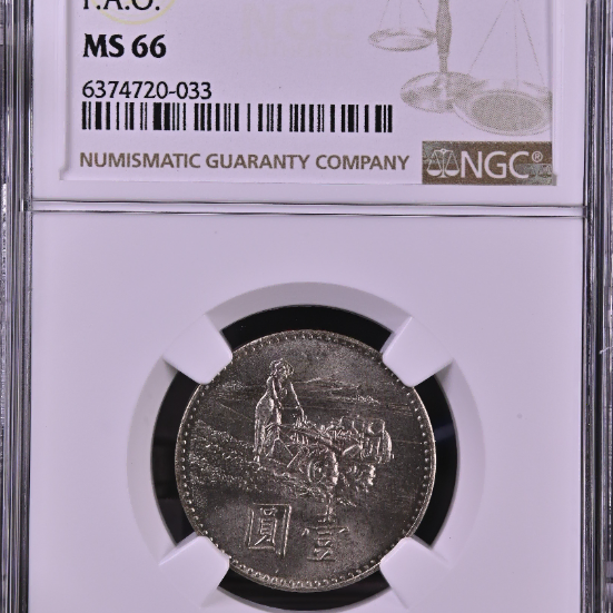 대만 1969년 F.A.O 미사용 주화 NGC MS 66