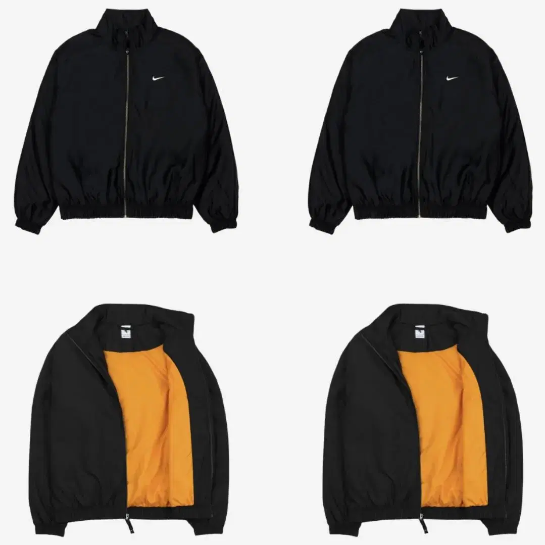 Nike NRG Solo Swoosh Satin Bomber Jacket Black for sale