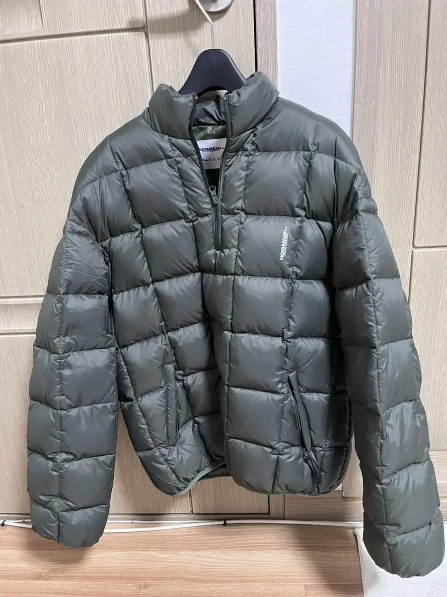 (가격내림)노매뉴얼 패딩 SQR PADDED HALF ZIP-UP JA