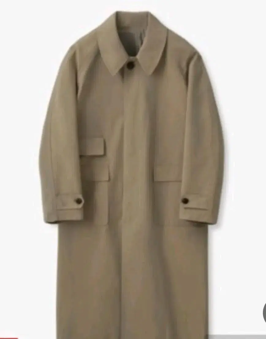 LAFUDGE store Poplin Balmacan Coat Beige