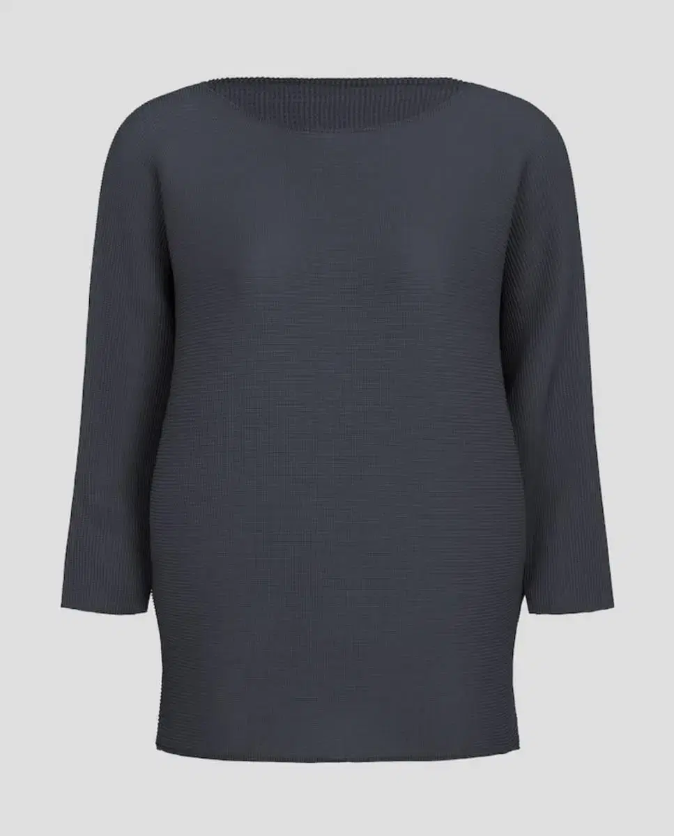 Mee Issey Miyake Top Dolman Pleated Top September Charcoal Size F