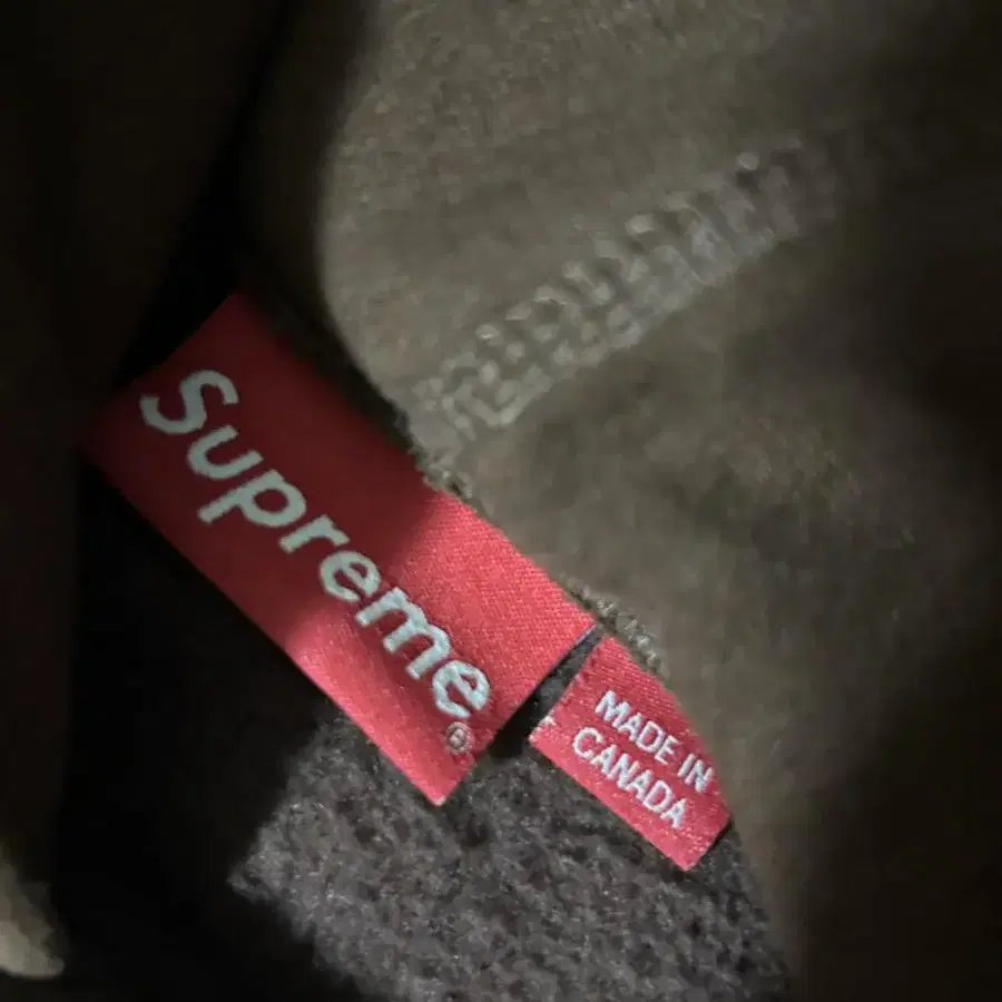 Supreme 22fw 후드 스웨트셔츠 다크 브라운m