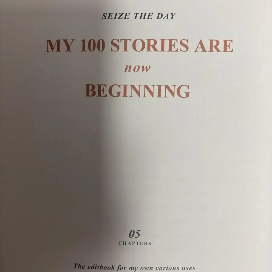 시즈더데이 100 stories 다이어리