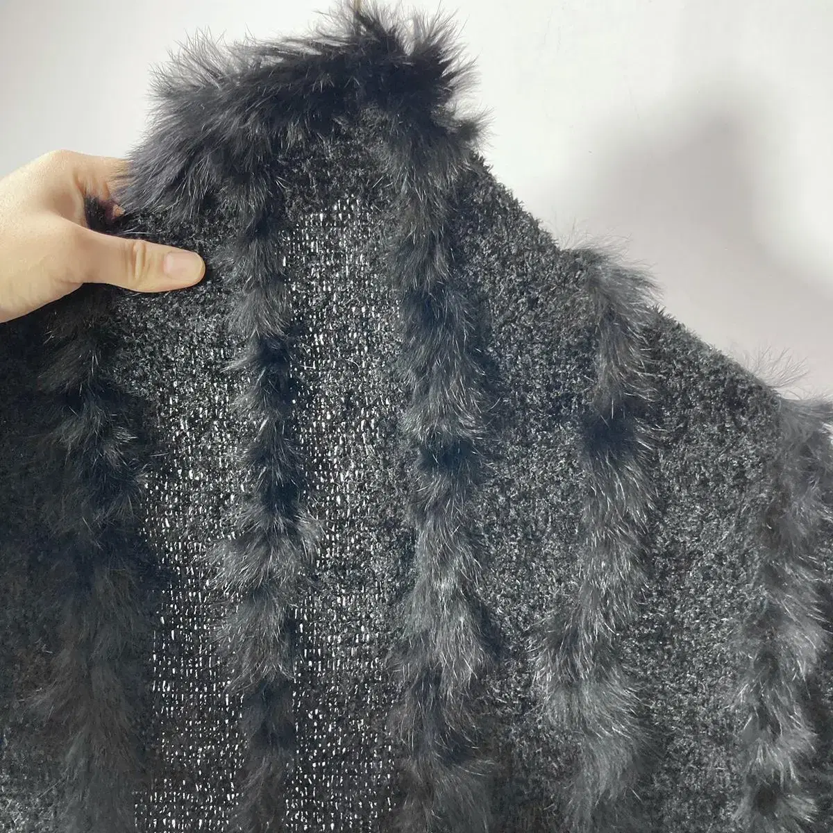 토끼털 숄 Rabbit fur Shawl Scarf