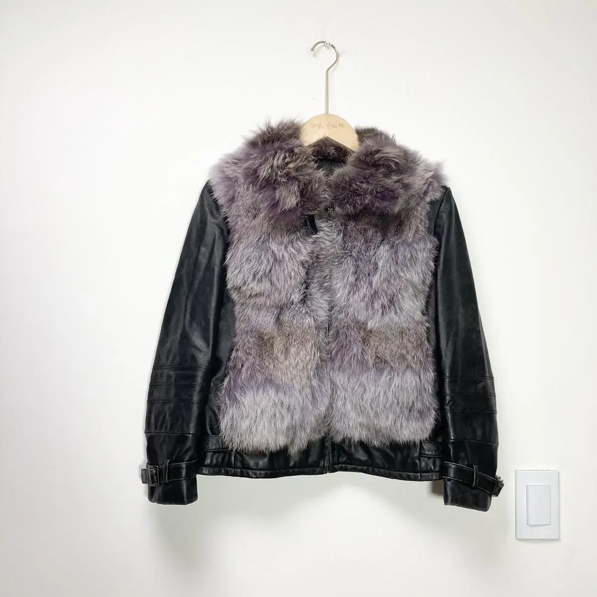 여우털/양가죽 자켓 M(91) Fox Fur/Lamb Skin Jacke