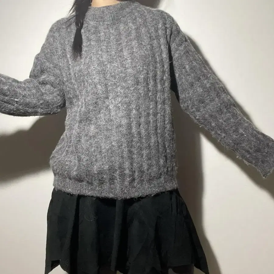 vintage gray knit