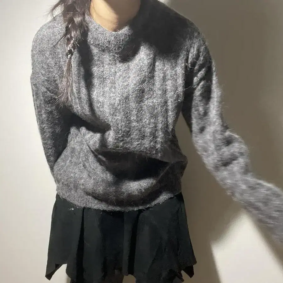 vintage gray knit