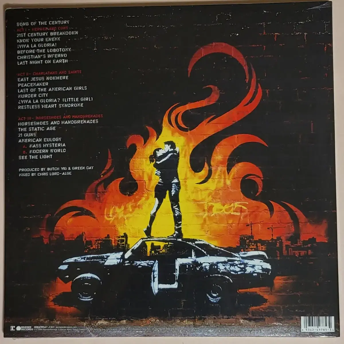 그린데이 21st Century Breakdown 더블바이닐 LP 미개봉