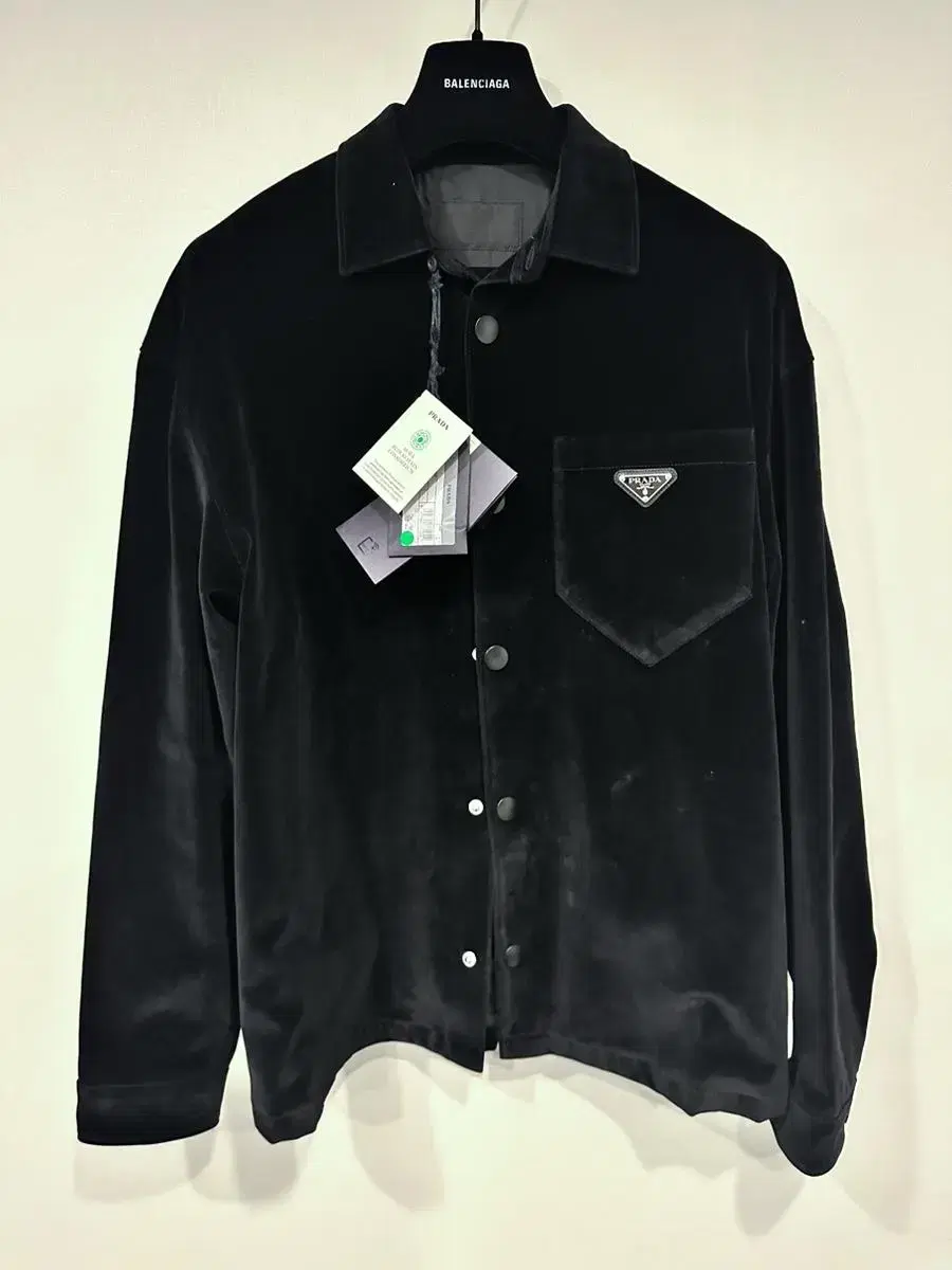 [L] Prada Velvet overshirt New