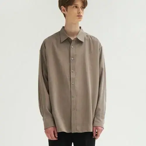 새상품 루즈핏 셔츠 L사이즈 KHAKI GRAY 정상가 49,000원