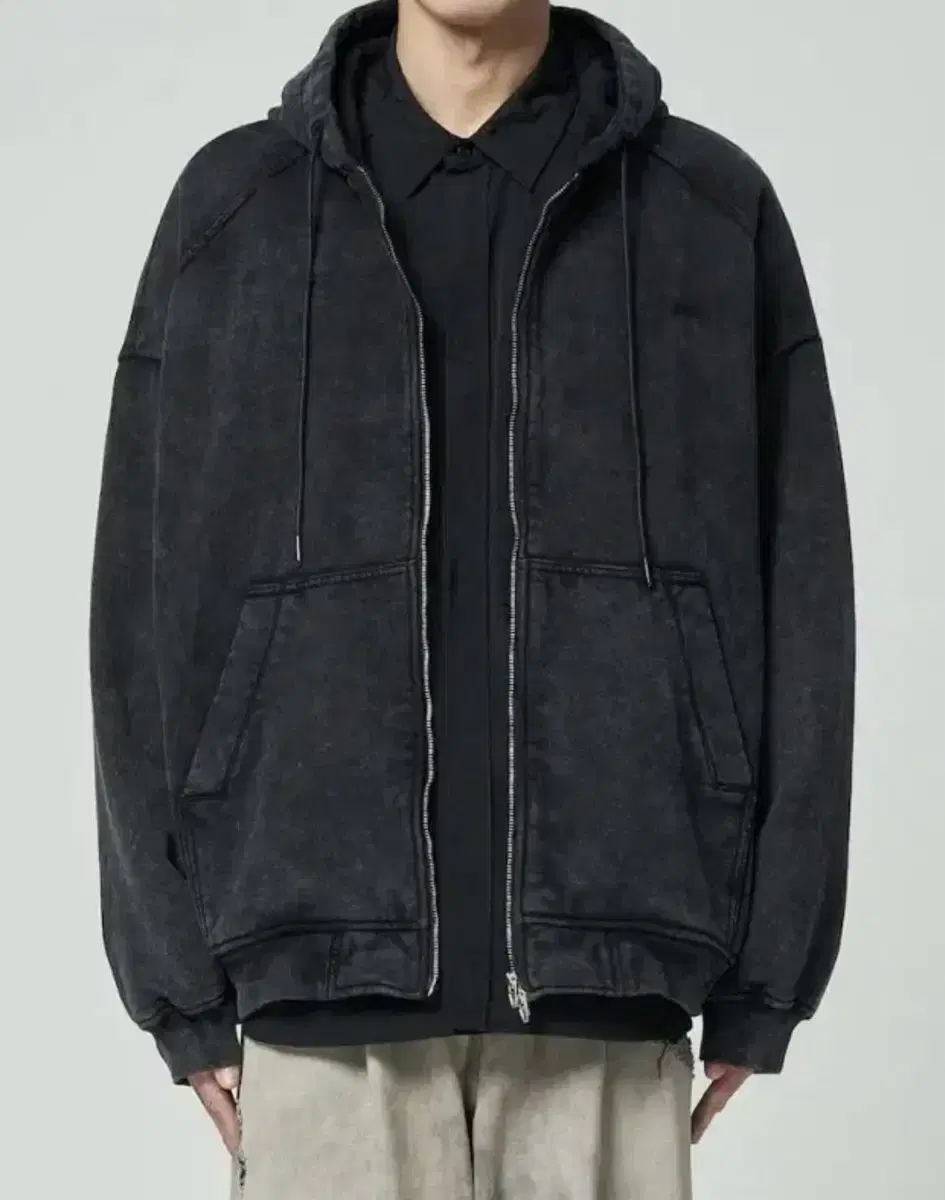 [XL] 23FW Junge Cotton Dying Zip-up Hoodie