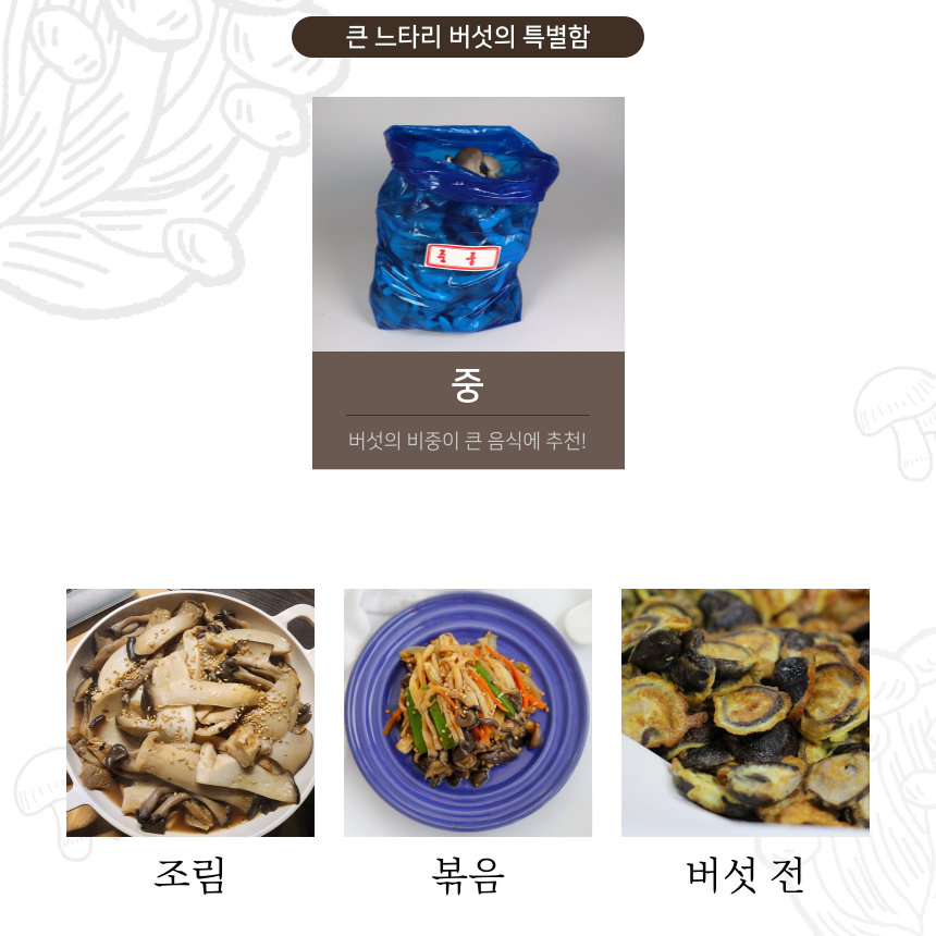 큰 느타리버섯 판매합니다.    1kg2kg벌크상품 입니다.