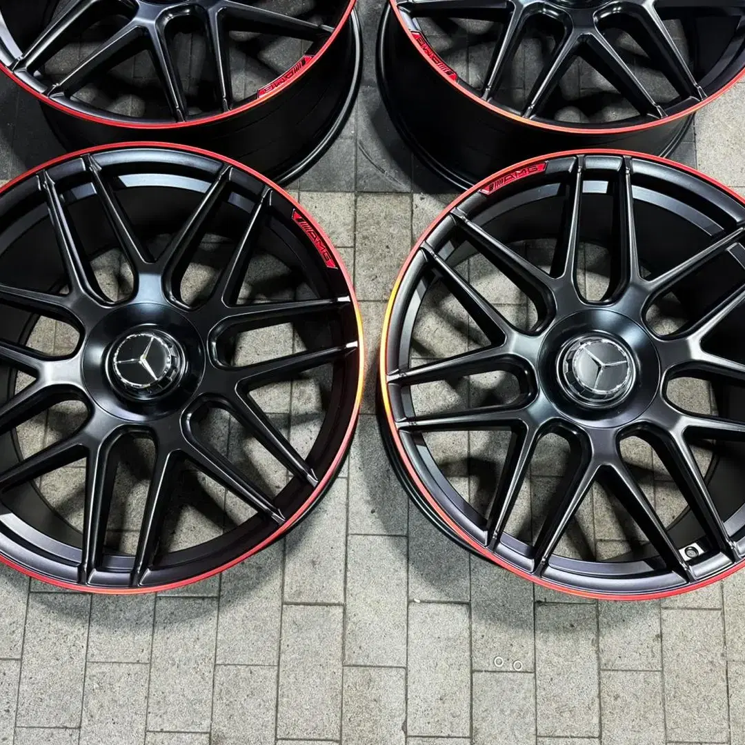 22인치 벤츠 지바겐 G63AMG.st 퍼포먼스 블랙레드림 신품휠