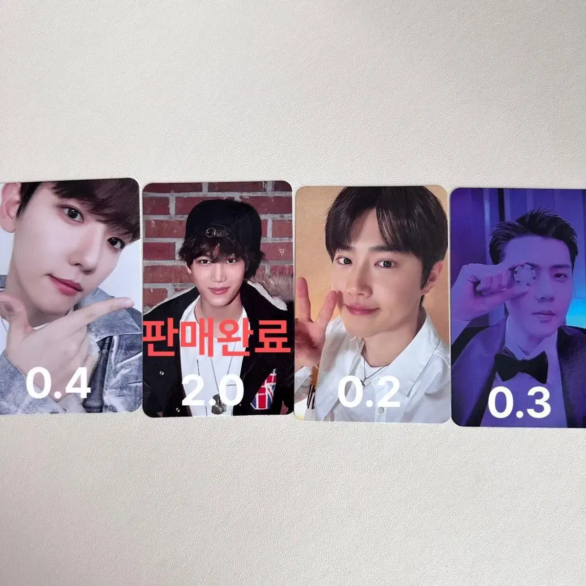 exo baekhyun kai kim jongin suho kim junmyeon sehun photocard sell me