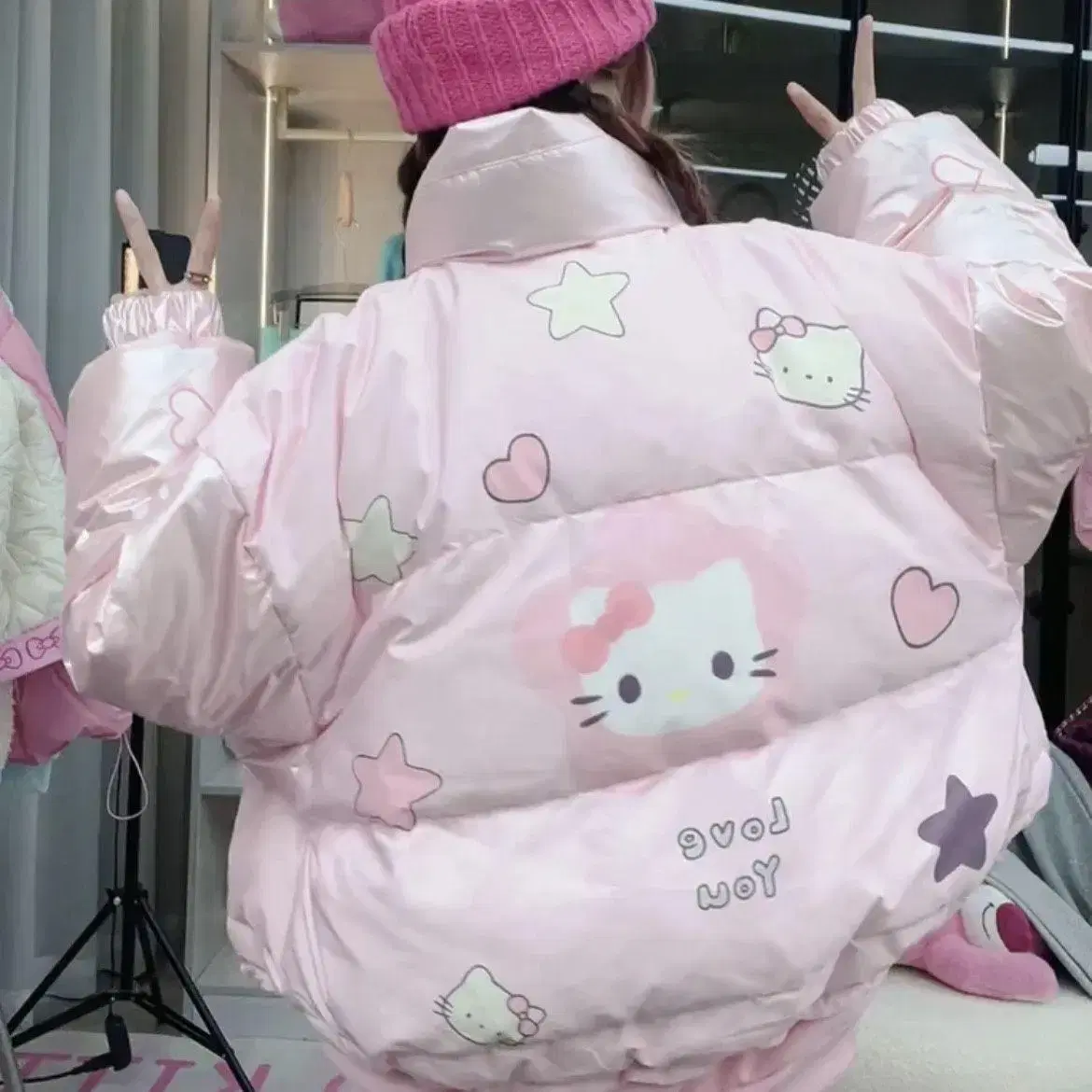 Hello kitty코트 패딩(예약판매)