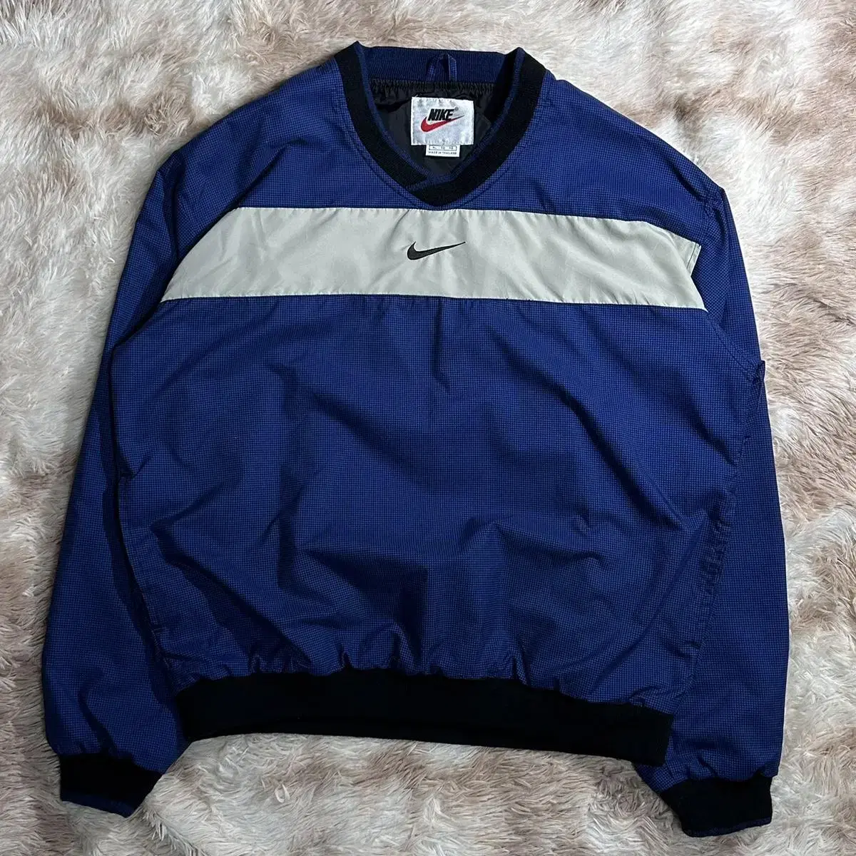 (L-XL) Nike Old School Navy Warm Up