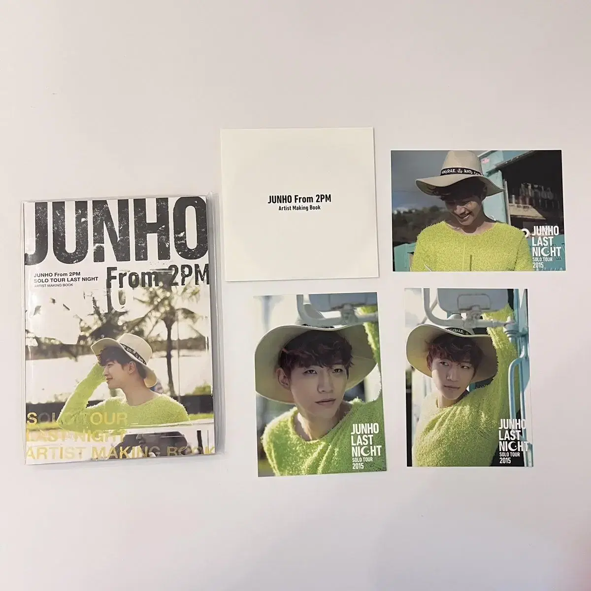 2pm 준호 라스트나잇 메이킹북 DVD 포토북 트레카3장