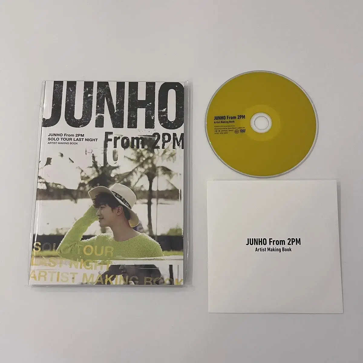 2pm 준호 라스트나잇 메이킹북 DVD 포토북 트레카3장