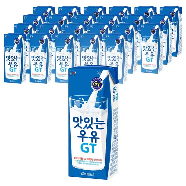 남양 맛있는 우유 GT 200ml 24팩