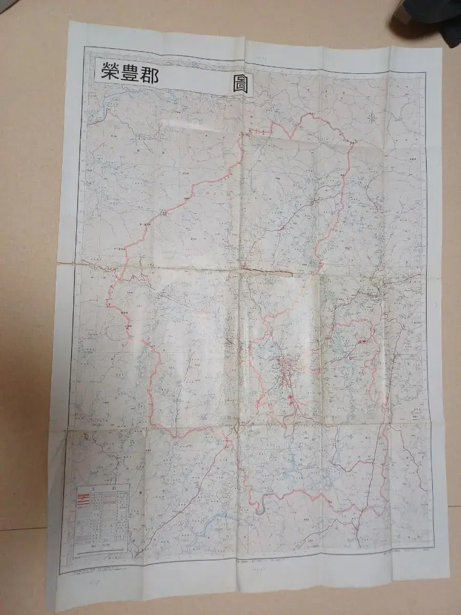 Topographic map of Yeongpung-gun