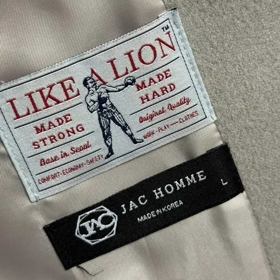 [L] JAC homme 싱글 코트  그레이