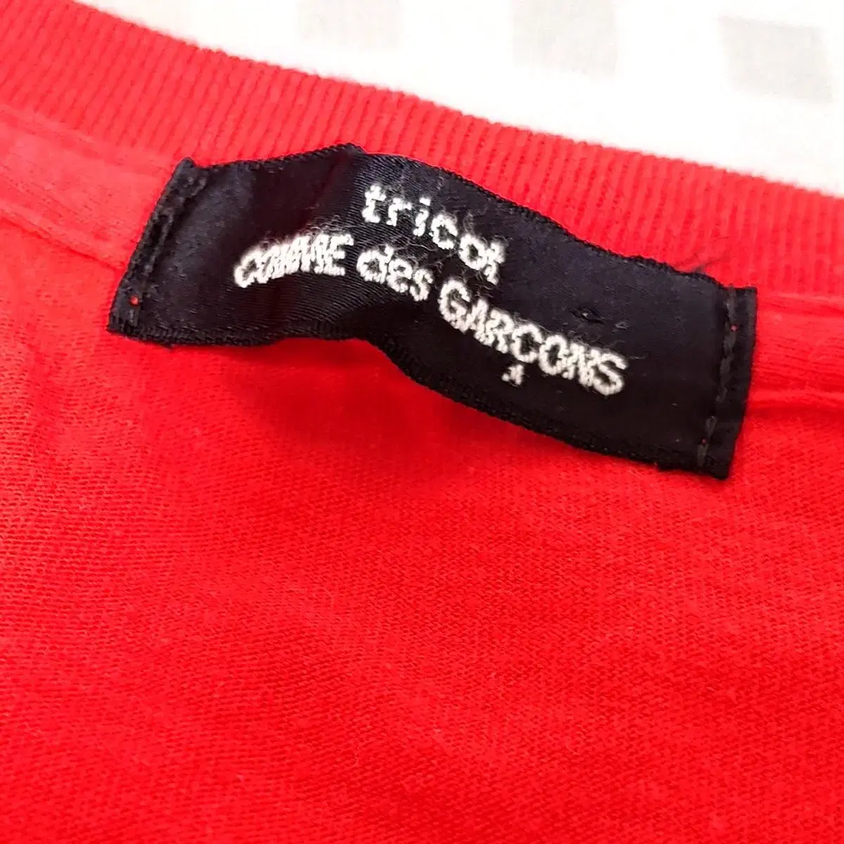 tricot comme des garcons 꼼데가르송 프린트 반팔