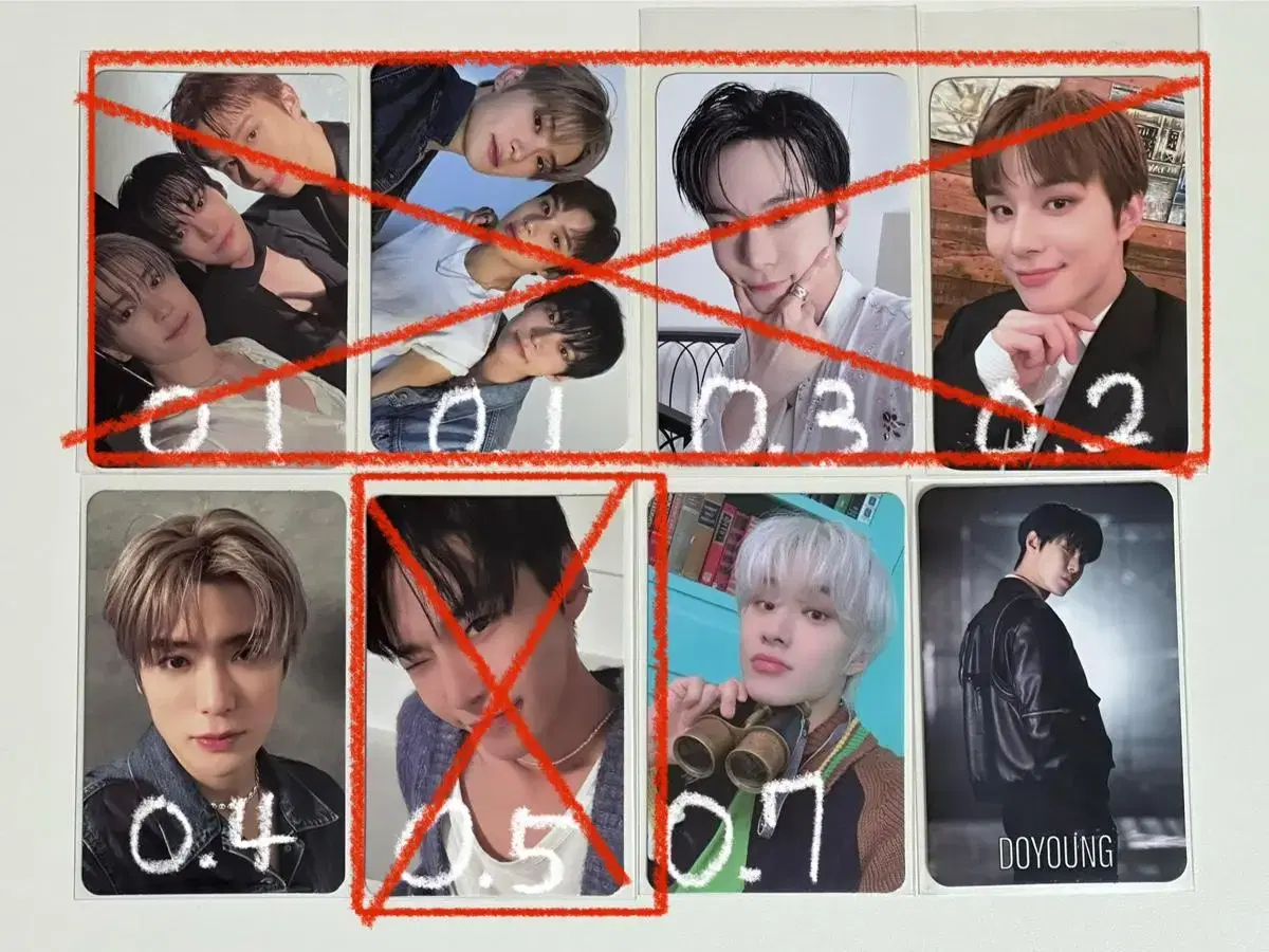 NCT Dojeongjeong photocard doyoung jaehyun jungwoo Unit Keta sticker TelescopeJungwoo Loveholic