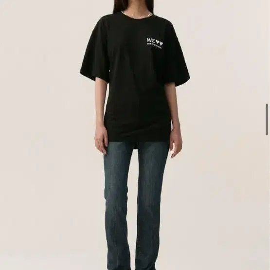 더오픈프로덕트 WASHED NAVY SKINY JEANS, NAVY