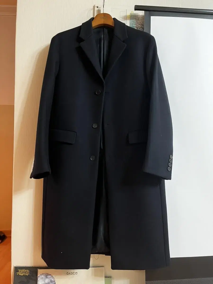 Mamagari Navy Coat 48 Wool-Cashmere Blend