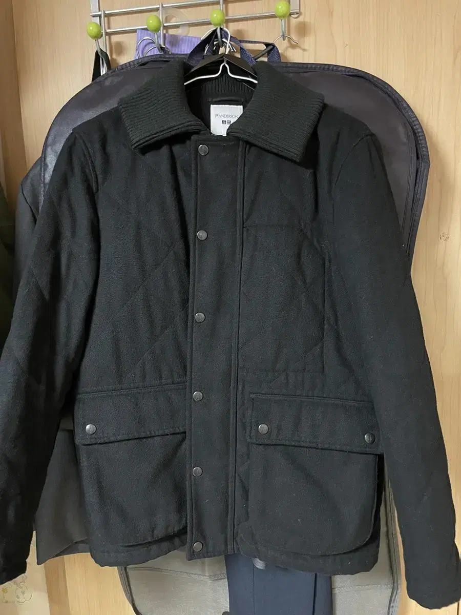 Uniqlo JW Anderson Wool Quilted Jacket L Black