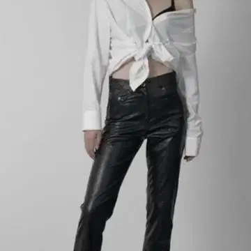 Bohemian Seoul Cracked Leather Pants S