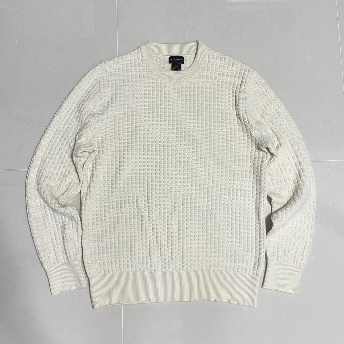 Genuine Club Monaco Ivory Cotton Knit Sweater