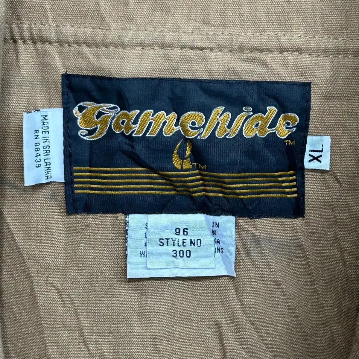 Gamehide 브라운 포켓 조끼 XL